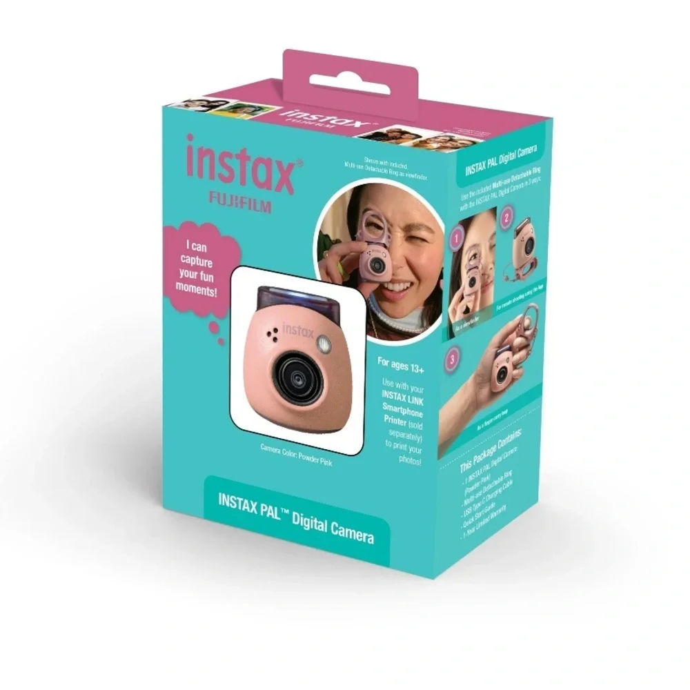 Fujifilm Instax PAL Compact Digital Camera Pink – NIB, Portable Mini Camera